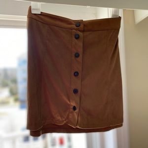 Tan Velvet Skirt- American Eagle